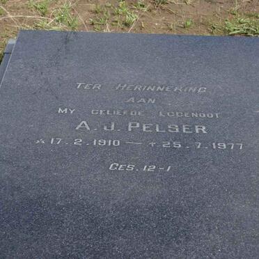 PELSER A.J. 1910-1977