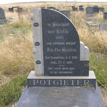 POTGIETER Aletta Sophia nee SWANEPOEL 1906-1963