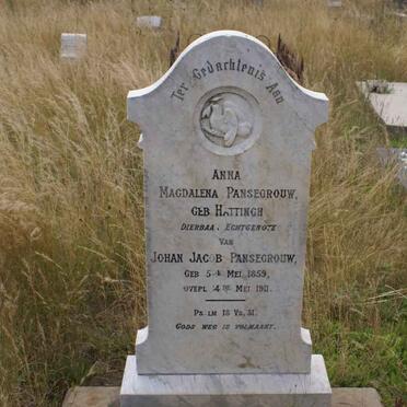 PANSEGROUW Magdalena nee HATTINGH 1859-1911