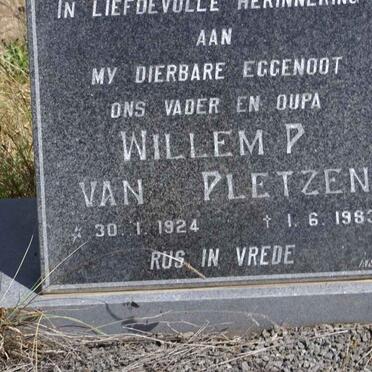 PLETZEN Willem P., van 1924-1983