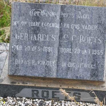ROETS Gerhardus C.C. 1891-1955