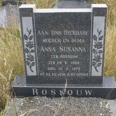 ROSSOUW Anna Susanna nee ROSSOUW 1888-1972