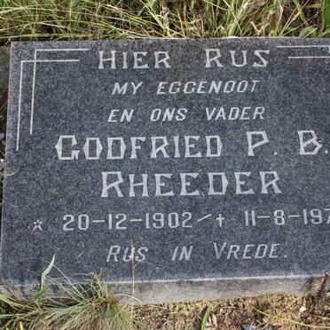 RHEEDER Godfried P.B. 1902-1972