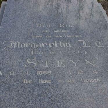 STEYN Margaretha L.C. nee DU PLESSIS 1899-1989