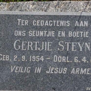 STEYN Gertjie 1954-1955