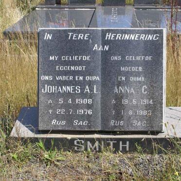 SMITH Johannes A.L. 1908-1976 &amp; Anna C. 1914-1983