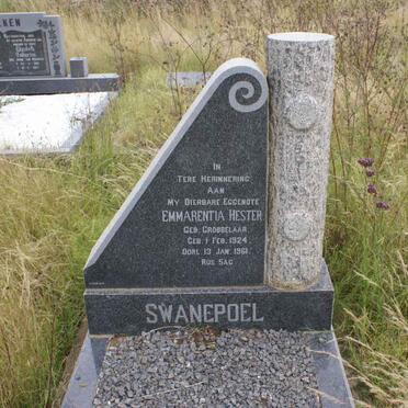 SWANEPOEL Emmarentia Hester nee GROBBELAAR 1924-1961