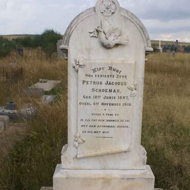 SCHOEMAN Petrus Jacobus 1897-1918