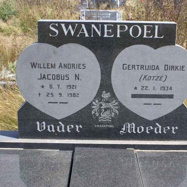 SWANEPOEL Willem Andries Jaicobus N. 1921-1982 &amp; Gertruida Dirkie KOTZE 1934-