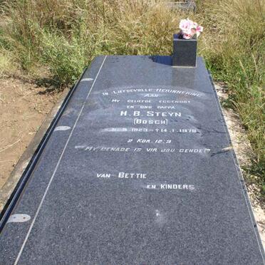STEYN H.B. nee BOSCH 1923-1978