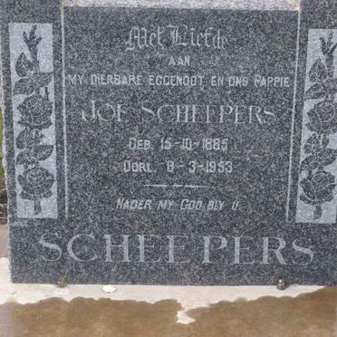 SCHEEPERS Joe 1885-1953
