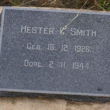SMITH Hester C. 1926-1944