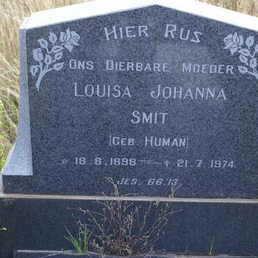 SMIT Louisa Johanna nee HUMAN 1898-1974