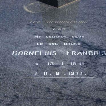 SWANEPOEL Cornelius Francois 1941-1977