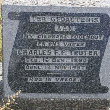 TRUTER Charles F.F. 1860-1997