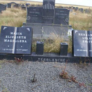 TERBLANCHE Hermanus Lukas Smith 1904-1992 &amp; Maria Elizabeth Magdalena 1912-2007  