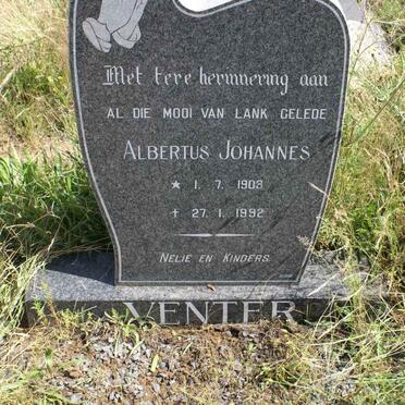 VENTER Albertus Johannes 1903-1992