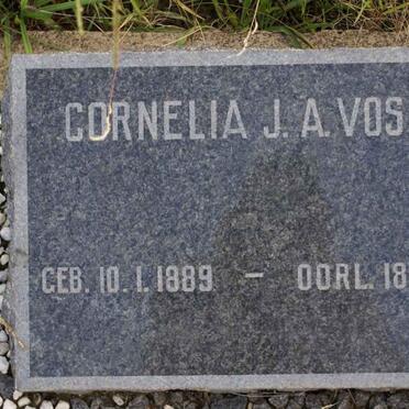 VOSLOO Cornelia J.A. 1889-1968