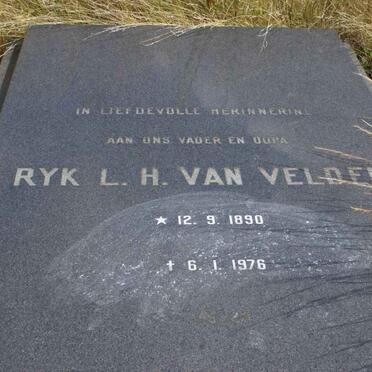 VELDEN Ryk L.H., van 1890-1976