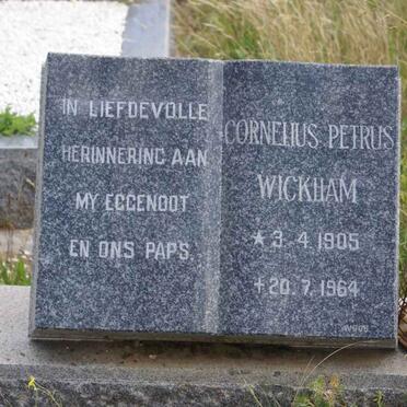 WICKHAM Cornelius Petrus 1905-1964