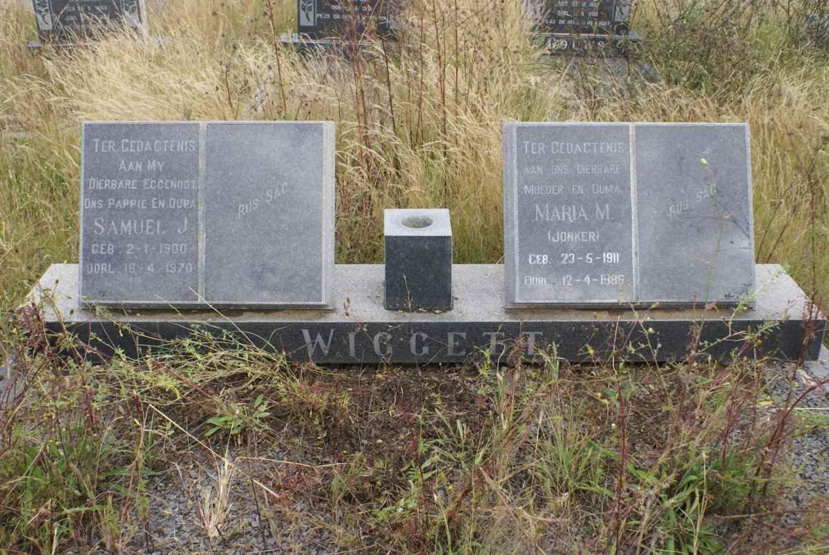 WIGGETT Samuel J. 1900-1970 &amp; Maria M. JONKER 1911-198?