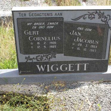 WIGGETT Gert Cornelius 1906-1985 :: WIGGETT Jan Jacobus 1903-1987