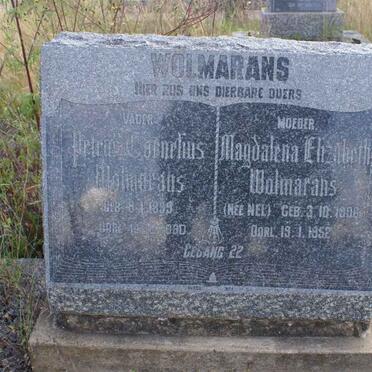 WOLMARANS Petrus Cornelius 1899-1980 &amp; Magdalena Elizabeth NEL 1906-1952