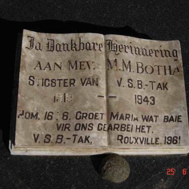 BOTHA Harold Sydney Muskett 1879-1959 &amp; Maria Geertruida MARAIS 1885-1960