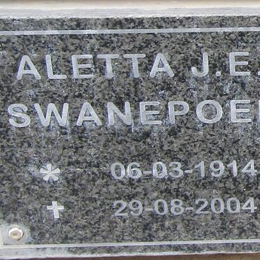 SWANEPOEL Aletta J.E. 1914-2004