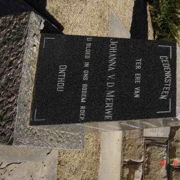 MERWE Johanna, v.d. 1826-1888