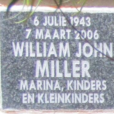 MILLER William John 1943-2006