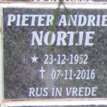 NORTJE Pieter Andries 1952-2016