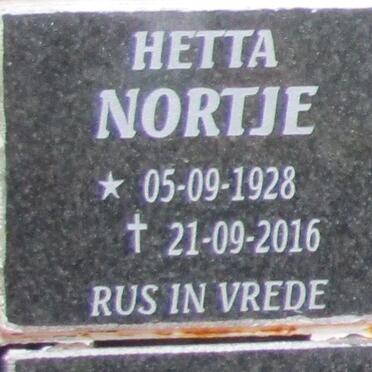 NORTJE Hetta 1928-2016