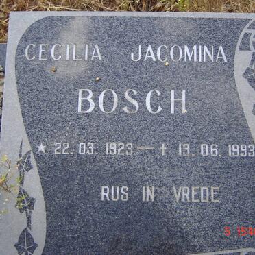 BOSCH Cecilia Jacomina 1923-1993