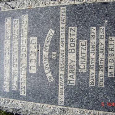 BORTZ Harry 1877-1932