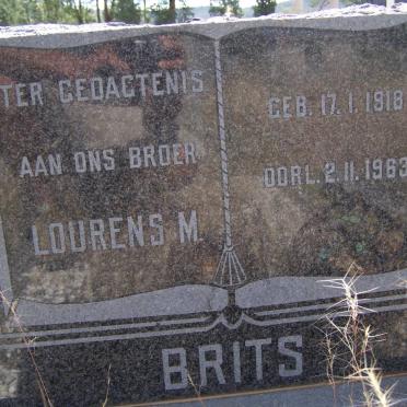 BRITS Lourens M. 1918-1963