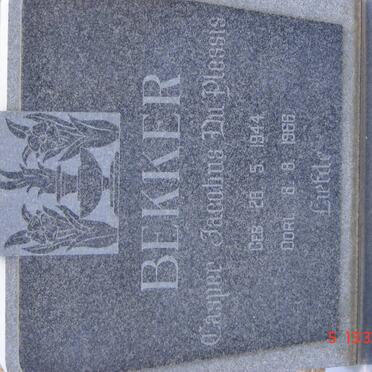 BEKKER Casper Jacobus Du Plessis 1944-1966