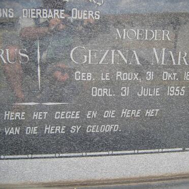 BERNARD Gezina Maria nee le ROUX 1882-1955