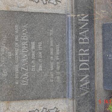 BANK Izak Z., van der 1866-1943 &amp; Maria Magdalena NEL 1869-1955