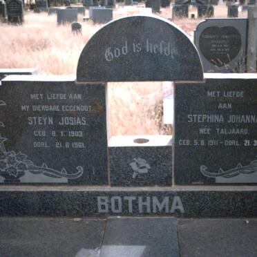 BOTHMA Steyn Josias 1903-1961 &amp; Stephina Johanna TALJAARD 1911-2000