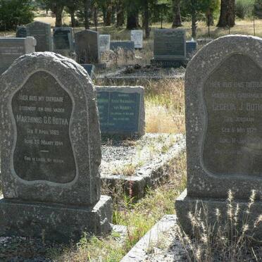 BOTHA Marthinus C.C. 1869-1944 &amp; Cecelia J. JORDAAN 1879-1963