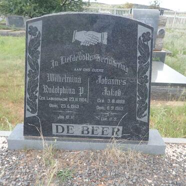 BEER Johannes Jakob, de 1889-1953 &amp; Wilhelmina Rudolphina P. LABUSCHAGNE 1904-1953
