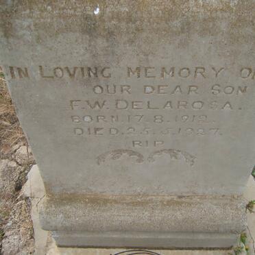DELAROSA F.W. 1912-1927