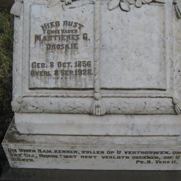 DROSKIE Martienes G. 1856-1928