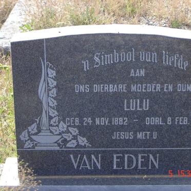 EDEN Lulu, van 1882-1971