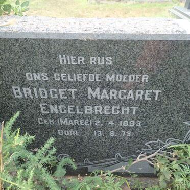 ENGELBRECHT Bridget Margaret nee MAREE 1893-1973