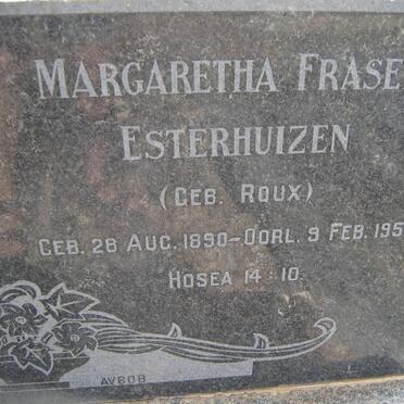 ESTERHUIZEN Margaretha Fraser nee ROUX 1890-1958