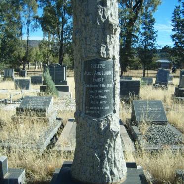 FAURE Alice Angelique nee CLOETE 1898-1944