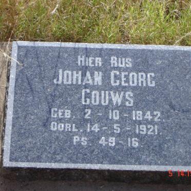 GOUWS Johan Georg 1842-1921