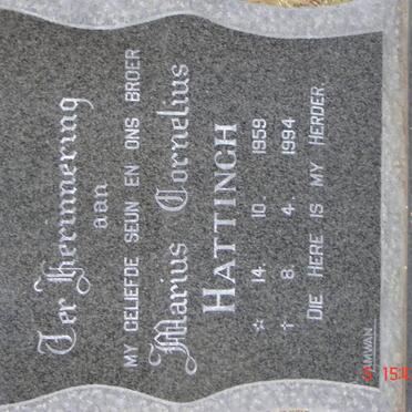 HATTINGH Marius Cornelius 1959-1994